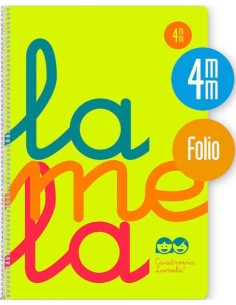 CUADERNO ESPIRAL Fº 80H 90G 4MM AMARILLO CUADROVIA PP